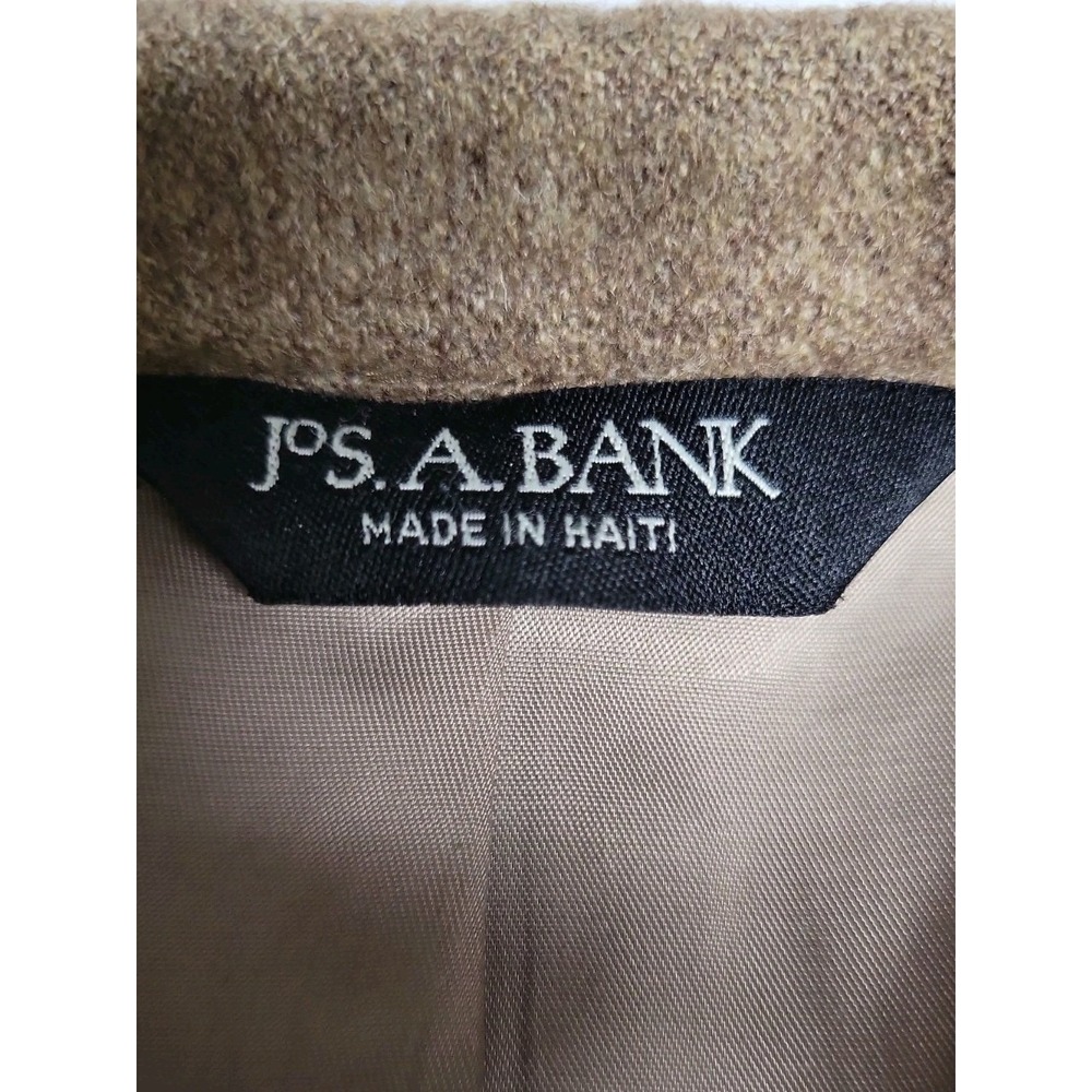 JOS. A. BANK Brown Tan 100% Camel hair Wool flannel mens jacket blazer 50R EUC - Picture 6 of 11